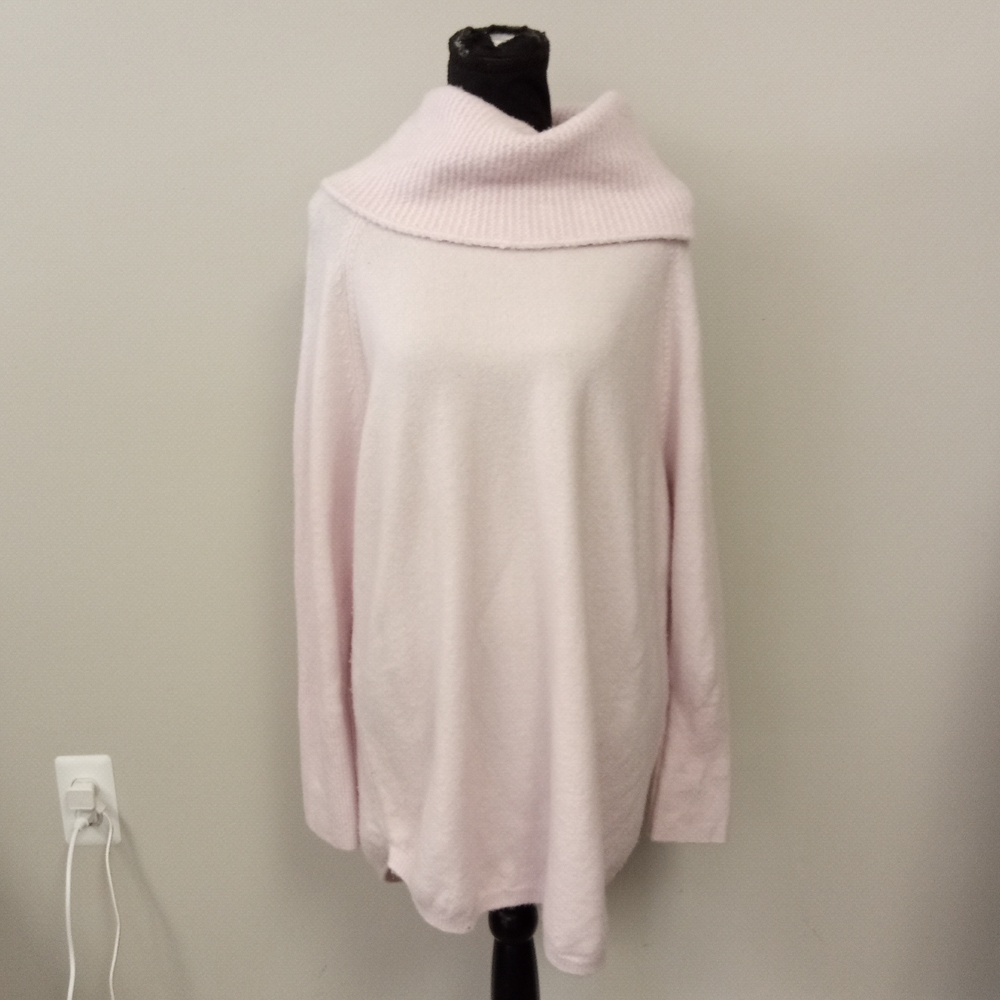 NWT Caslon Women's Pink Cowl Sweater L